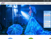 Tablet Screenshot of luminous-clothing.com